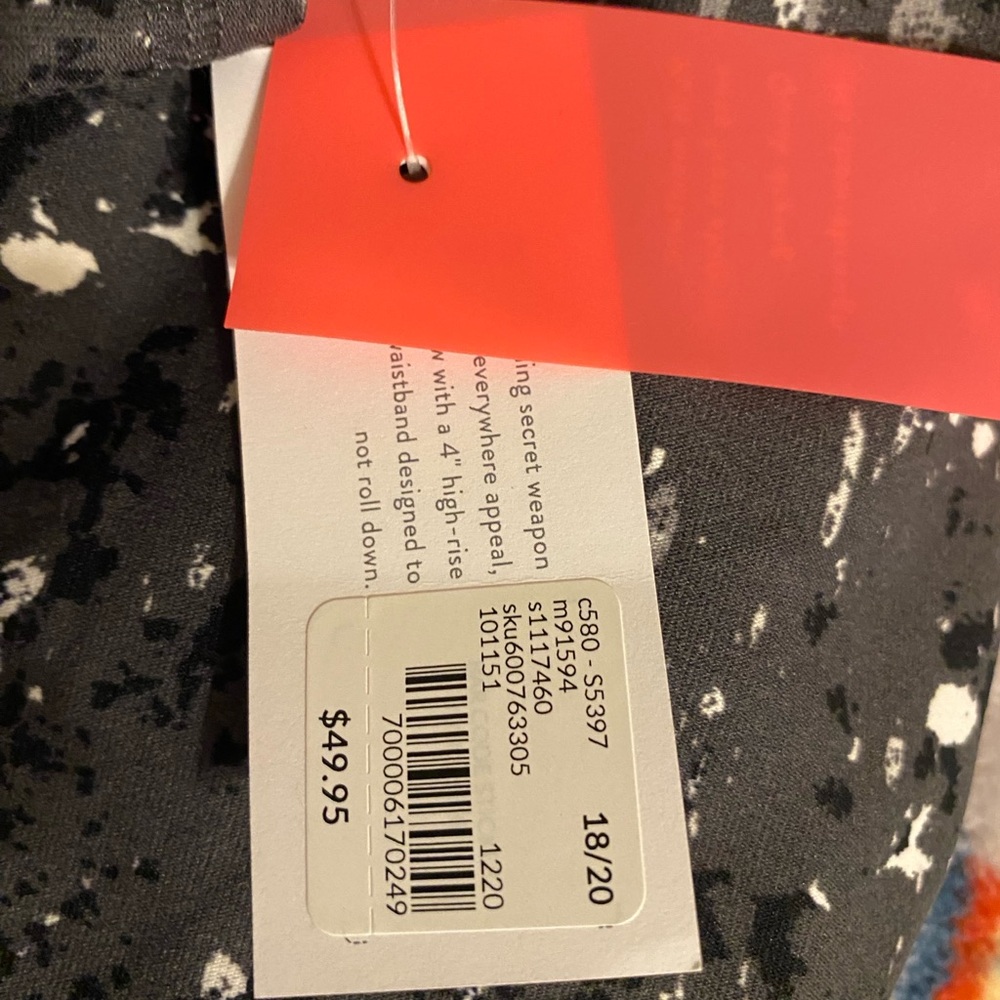 Lane Bryant Black and White Abstract active Leggings